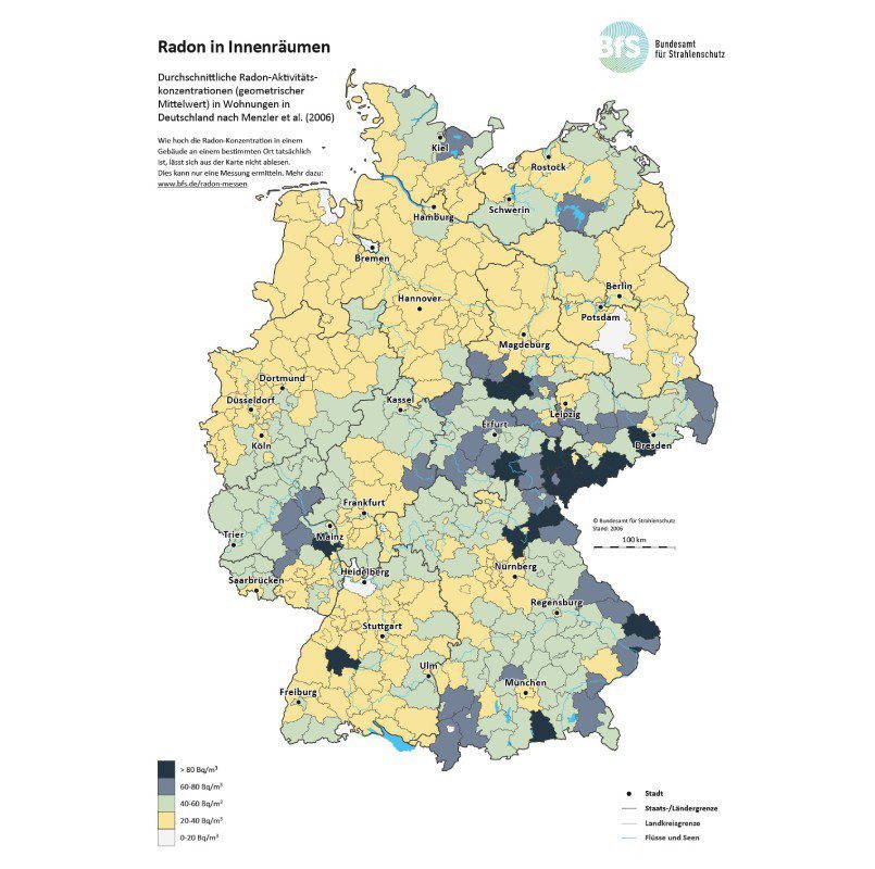 Radon exposure indoors M&P Group